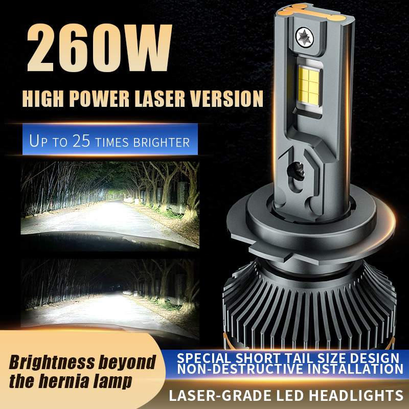 led汽车大灯Led Headlights三铜管260W Car Headlight汽车led大灯