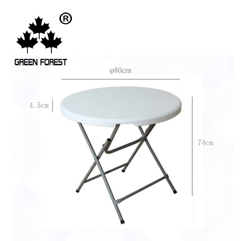 直径60厘米休闲折叠圆桌小户型餐桌电脑桌简约折叠桌办公洽谈桌子