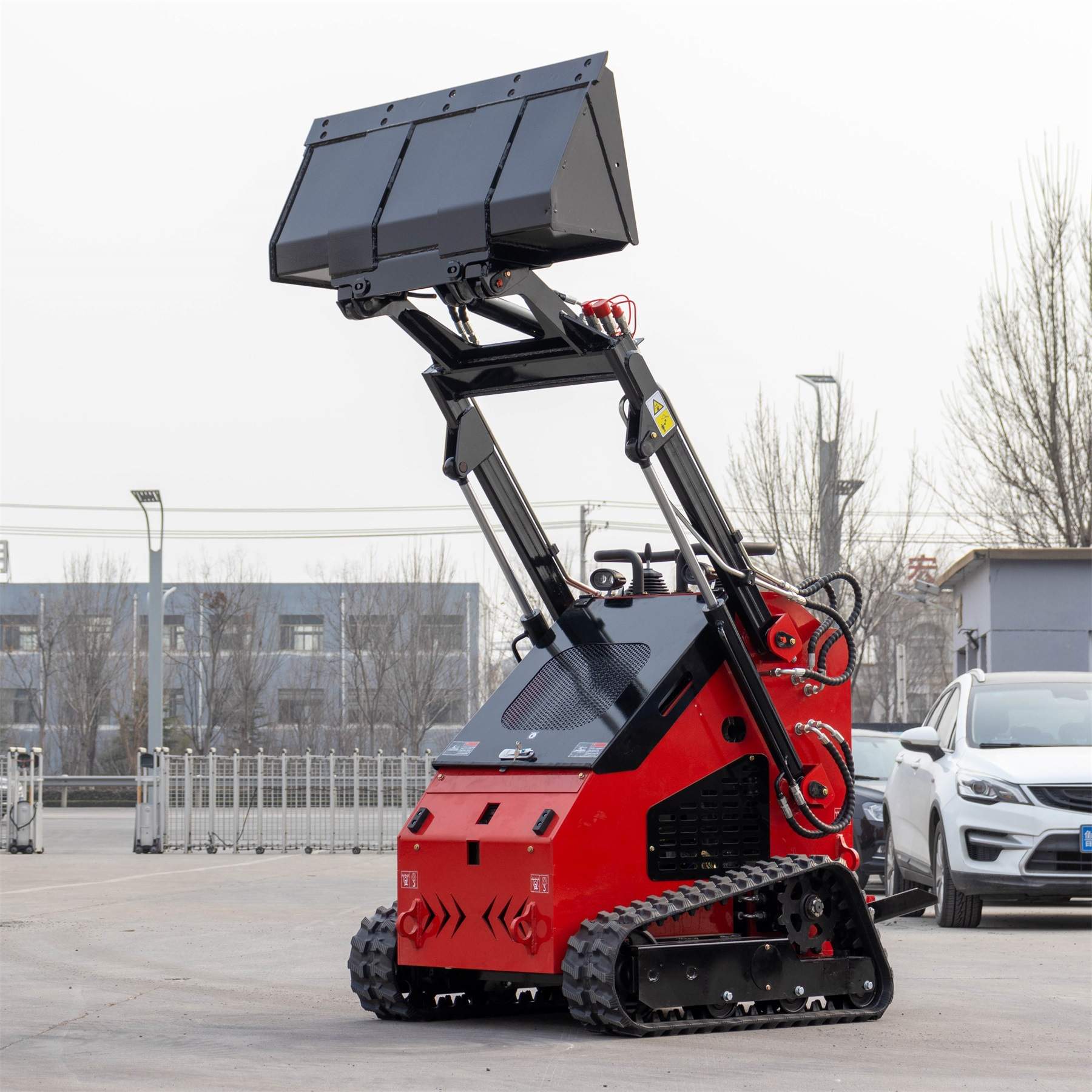 小型履带滑移装载机 HT380T站立式迷你小铲车 建筑垃圾清理装载机