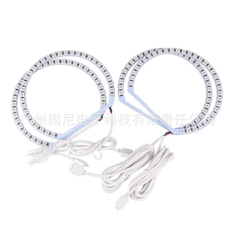 E36 E38 E39 E46 M3 大功率RGB七彩爆闪LED天使眼 131MM 33LED