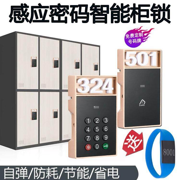 触摸电子密码锁桑拿锁浴室更衣柜门锁IC卡电子锁防水防盗感应锁