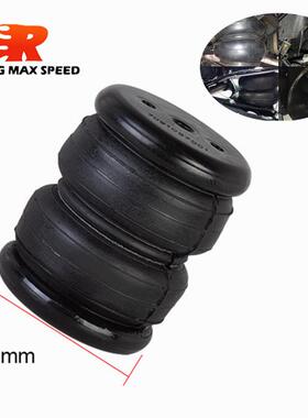 改装空气悬挂97mm卡车避震橡胶气囊单端口1/4“npt2E2200