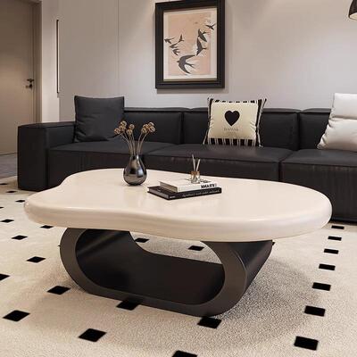 现代轻奢云朵茶几组合小户型客厅家用设计师高级感异形小桌子