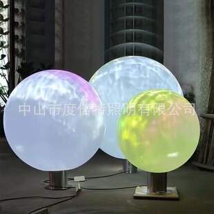 饰草坪灯亮化 LED水波纹激光球PE发光圆球灯文旅夜游户外景观灯装