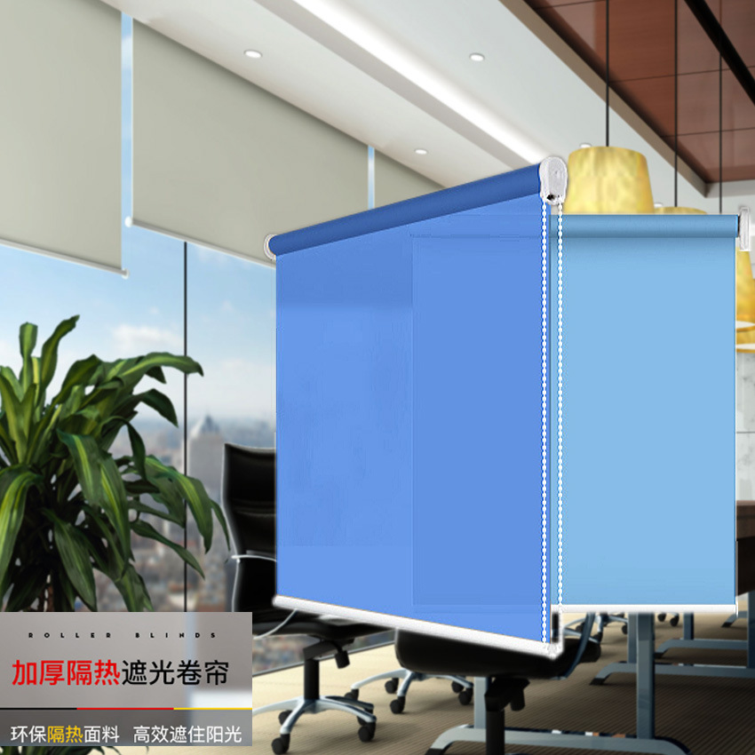 厂家 板房卷帘工地办公室车间仓库升降静音拉珠遮光遮阳防晒帘