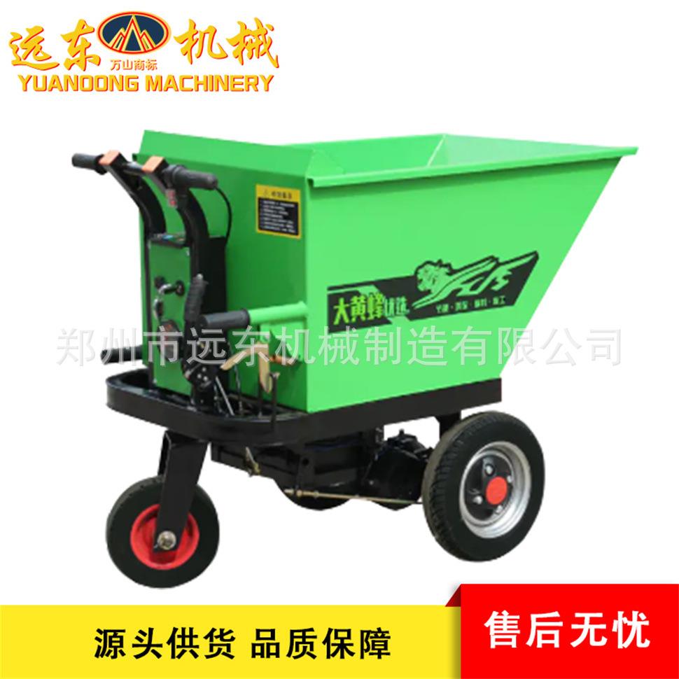 现货.0厚加强款小斜斗三轮车工地农用混凝土水泥手推灰斗三轮车