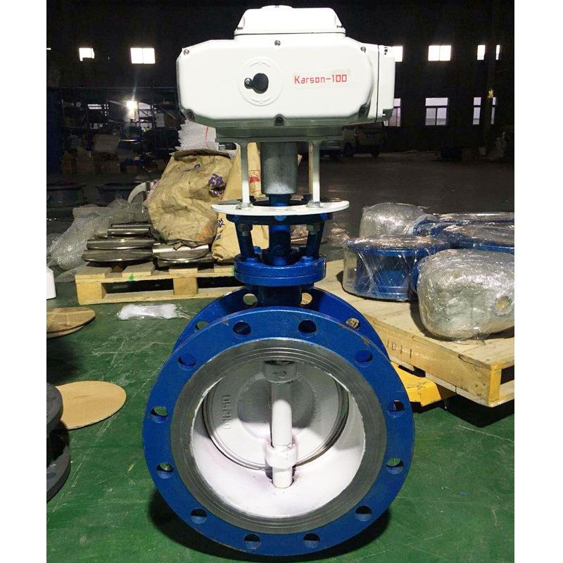 卡4尔森karson厂直销D9家3HWDU-6C铸钢810法兰三偏心 电动硬密封