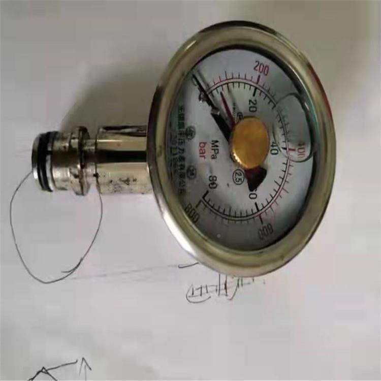 莱压力表不锈水压不锈钢气压力布wka径向耐震压压气轴力向i压见描
