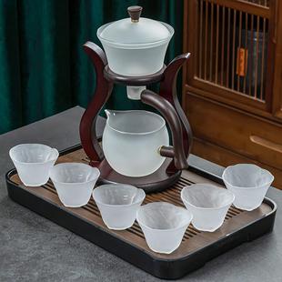 喝茶办公室家用新款 懒人自动泡茶神器精致简约全自动功夫茶具套装