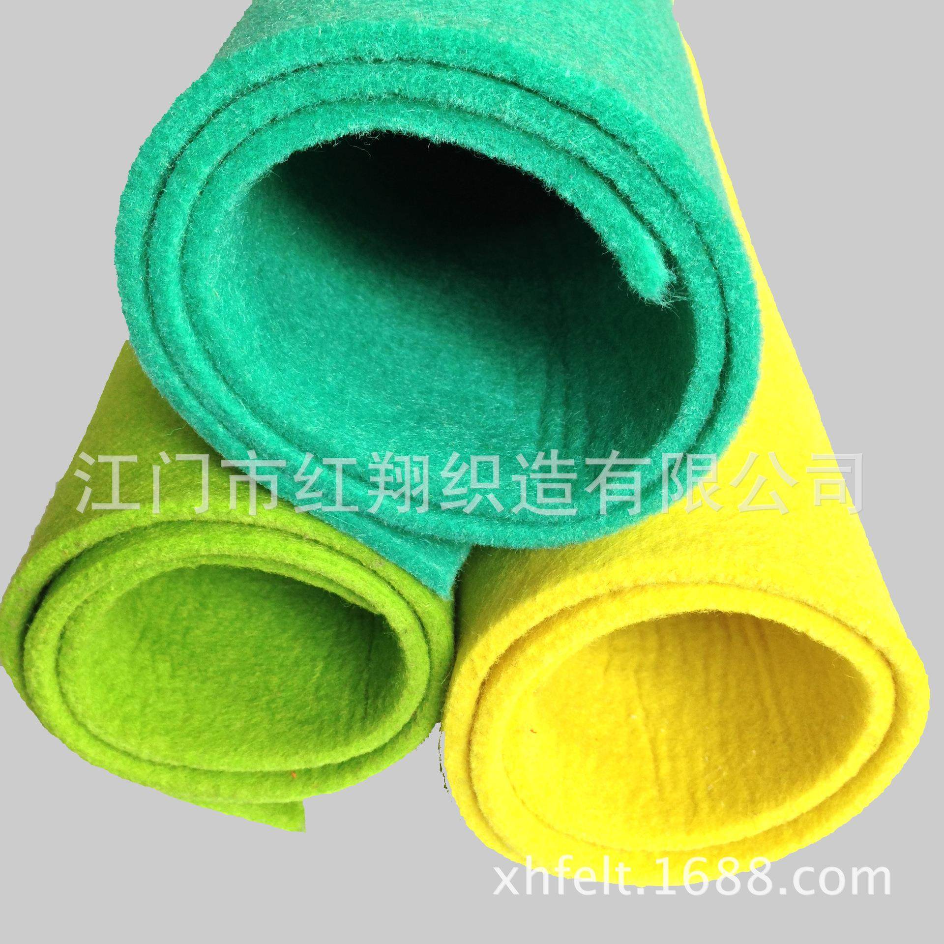 厂家直销4MM厚diy手工不织布彩色箱包戟绒毛毡布 针刺无纺布