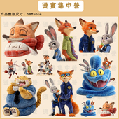 冷撕 烫画集中营 仿毛绒疯狂动物城2热转印衣服白墨胶印烫画贴