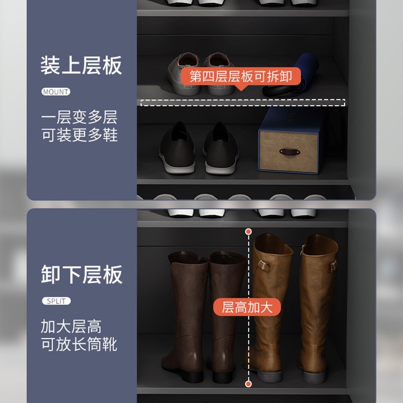 轻奢鞋柜家用门口楼道外带密码锁室外柜过道电梯口指纹锁鞋柜带轮