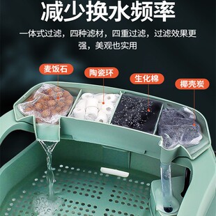 乌龟专用缸金钱大龟缸小乌龟别墅屋超大水陆两栖缸防逃逸龟便分离