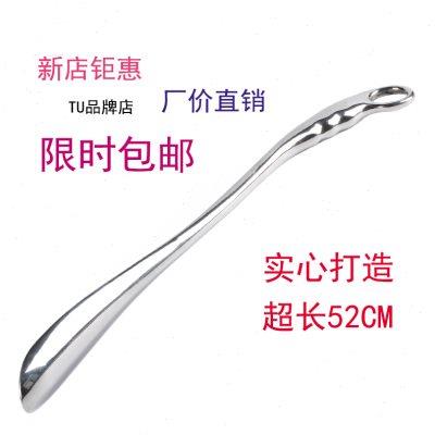 不锈钢长柄鞋拔子 实心铝合金金属提鞋器穿鞋器鞋抽鞋溜子 包邮