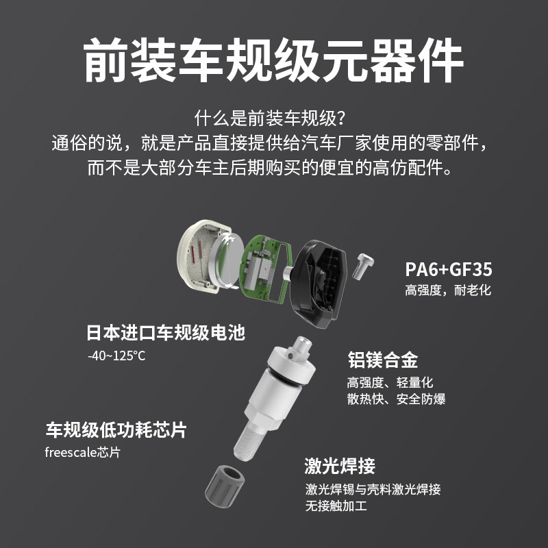 专用长安逸动plus胎压传感器自动匹配通用型内置汽车轮胎气压监测