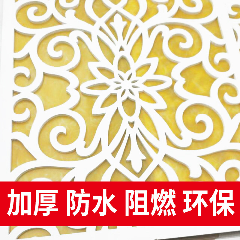 雕花板 镂空pvc镂空雕花板过道镂空吊顶客厅花板隔断花格实木