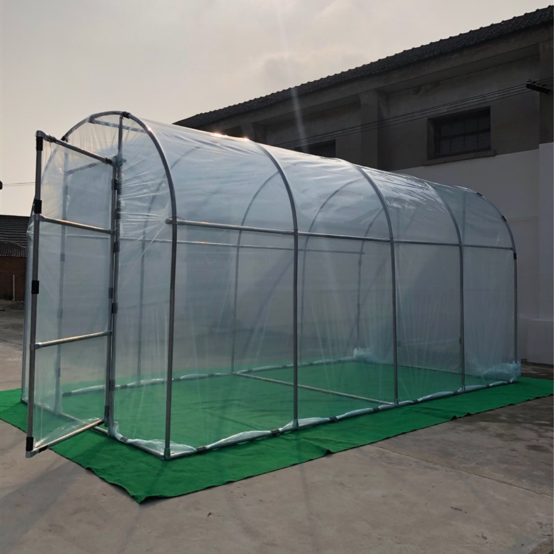 家用温室花房大棚骨架钢管多肉养殖种植遮阳防水保温暖房庭院简易