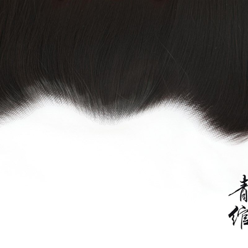 影视蕾丝现代古风手织假发美人尖隐形发际线贴补发片网红刘海片