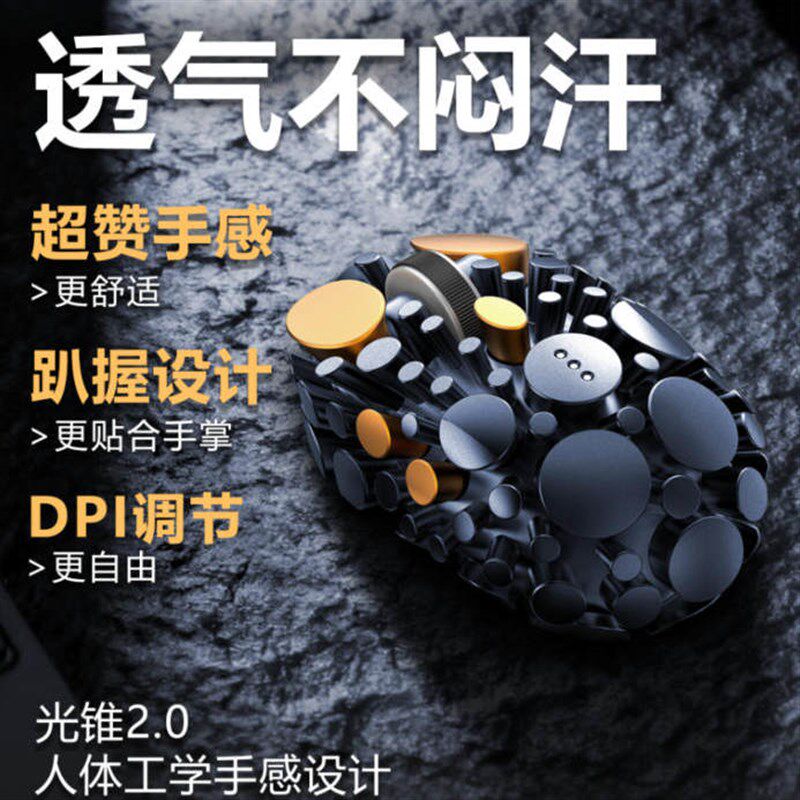 镂空鼠标无线蓝牙静音鼠标游戏创意高颜值礼物三模办公酷炫电竞用