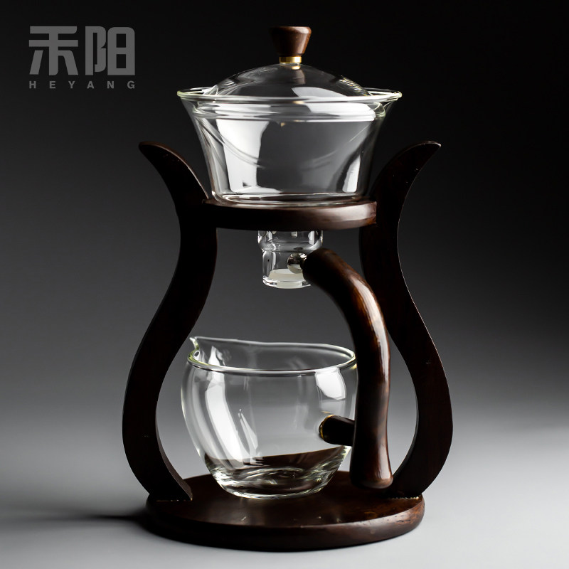 禾阳 玻璃自动茶具套装2025新款磁吸泡茶壶懒人功夫茶杯冲泡茶器