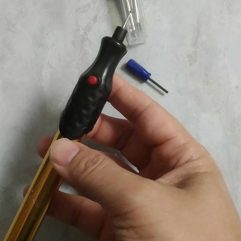 迷你电磨机微型电磨笔雕刻笔玻璃不锈钢刻字电刻笔蛋雕黄色