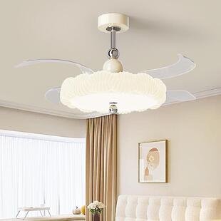 古隐形风扇灯创意南瓜卧室吸顶灯护一眼餐中厅客厅82577风电扇体