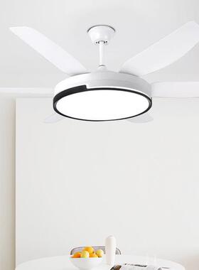 扇灯厅11659极简风餐灯风中风扇一体山灯具吊扇灯全光谱客厅卧室