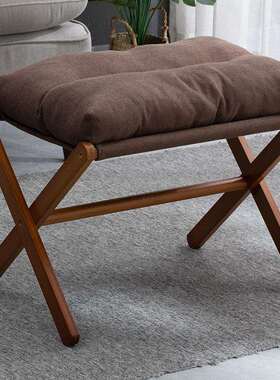 家用折脚叠可沙发凳搁凳踏脚凳客厅马扎小凳25471子便木质加厚板