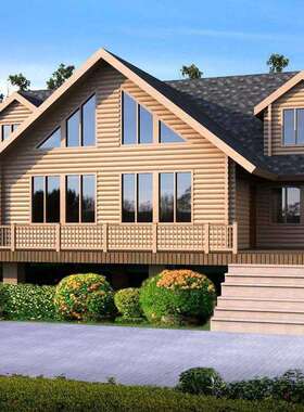 中式现代木结构30231木屋木构民榫卯实木简宿约木木别屋结墅