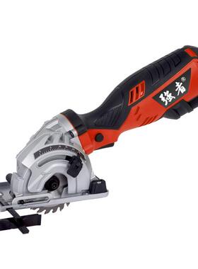 电圆锯迷切割机家用木可工多功持能小型63814手电锯切木你机斜切