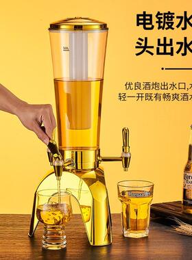 UWO三头酒炮啤酒分啤配扎炮器三升酒三龙头酒炮