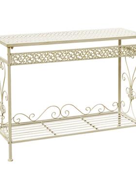 美式户外地露台铁艺花架阳台古多DCI层置物架庭花院盆架复落式花