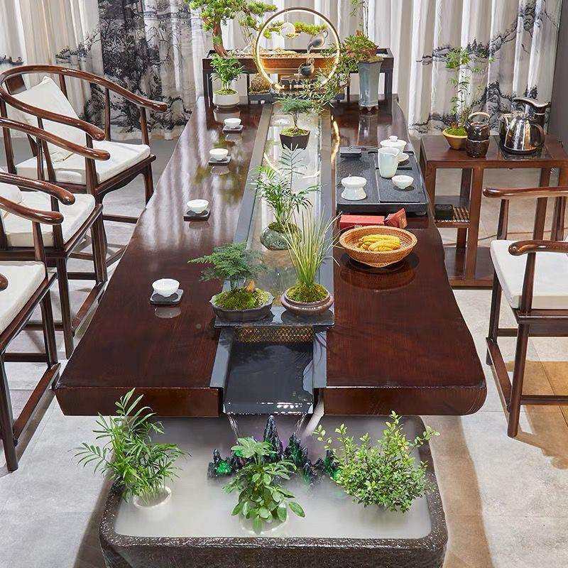 全流水茶养鱼茶桌循景环实观55580441一体新中式木泡茶桌曲水流觞,鲜花速递/花卉仿真/绿植园艺,其它园艺用品,淘宝优惠券,粉丝福利购,淘宝优惠卷