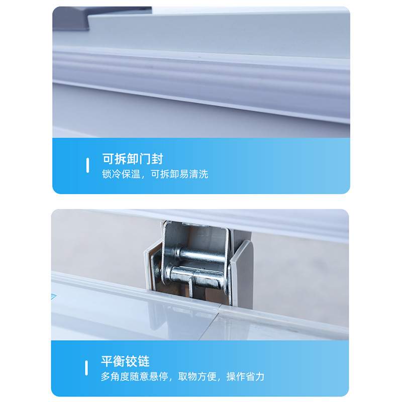 商用冰柜 商超大容量卧式冷藏冷冻卧式速冻冰箱雪糕柜 卧式冰柜
