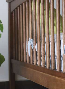 两层上下铺成人年HT-10000双人高亲子儿童大新白蜡木全实木品双层