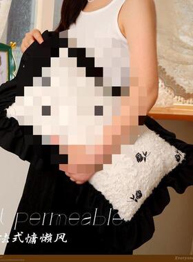 法式抱靠垫pxx10044枕慵懒风刺绣玫瑰花发枕复古靠沙腰枕感轻奢造