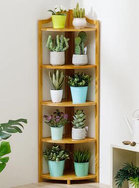 台花架子花盆阳植物架阳台可移动内客厅大厅用室77195木制落地花