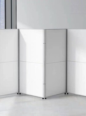 办公室隔墙移动屏断风折叠推拉可工厂板式断隔活动免打孔CZG简约