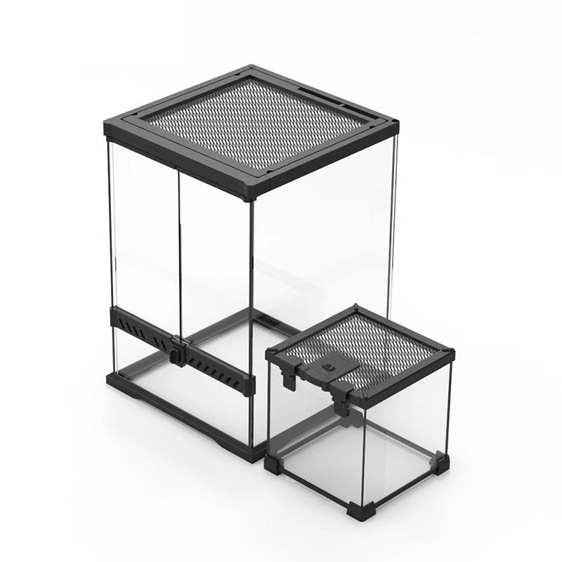 爬虫宫蜥蜴爬蛇角蛙蜘蛛爬宠造景缸玻璃缸雨寄林缸tj#j#lzn缸居蟹