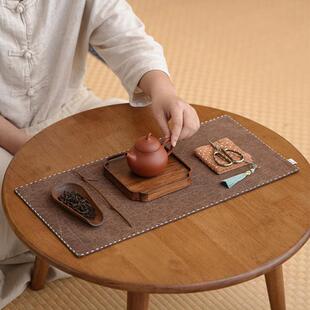 云纱干泡茶85916席水复古双面可用防茶桌布隔香热垫茶茶道零旗配