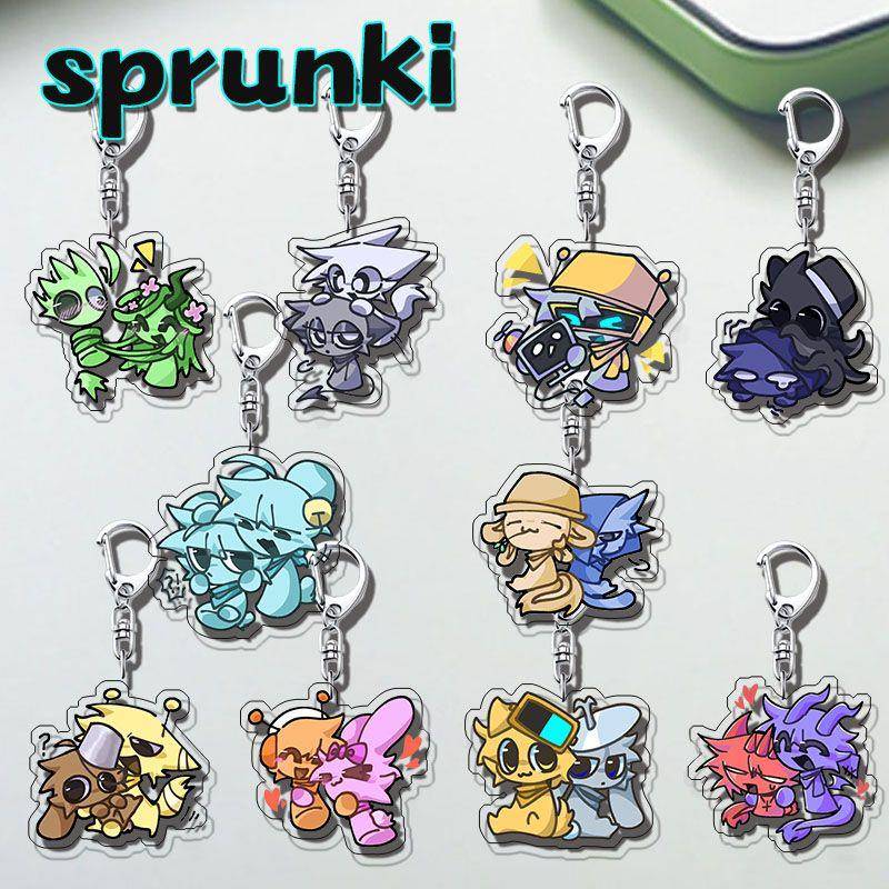 节奏盒子文具盒sprunki节奏盒子周边挂件钥匙扣卡通挂饰学生包包