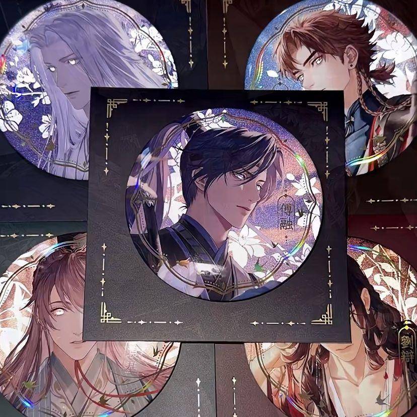 代号鸢初见依偎主题吧唧孙策傅融袁基周边谷子镭射徽章吧唧高颜值