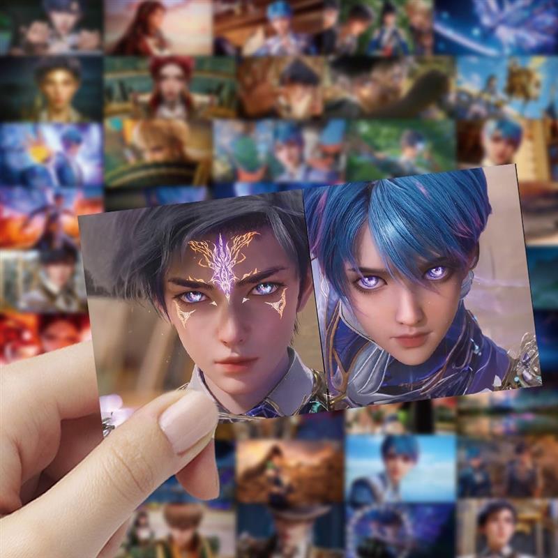 180张斗罗大陆绝世唐门贴纸霍雨浩王冬唐舞桐国漫二次元帅气贴画