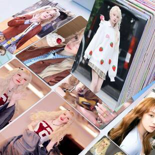 gidle宋雨琦小卡个人周边55张高清精美拍立得照片lomo卡镭射盒装