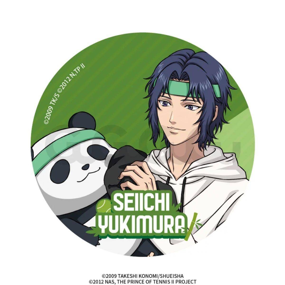 新网球王子 熊猫陪练系列 马口铁徽章 动漫周边谷子