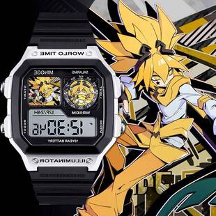 凹凸世界手表游戏周边格瑞嘉德罗斯学生防水小方块电子表学习礼物