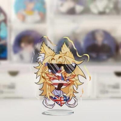 CH国拟换装立牌 q版德三周边钥匙扣立牌摆件送朋友礼物