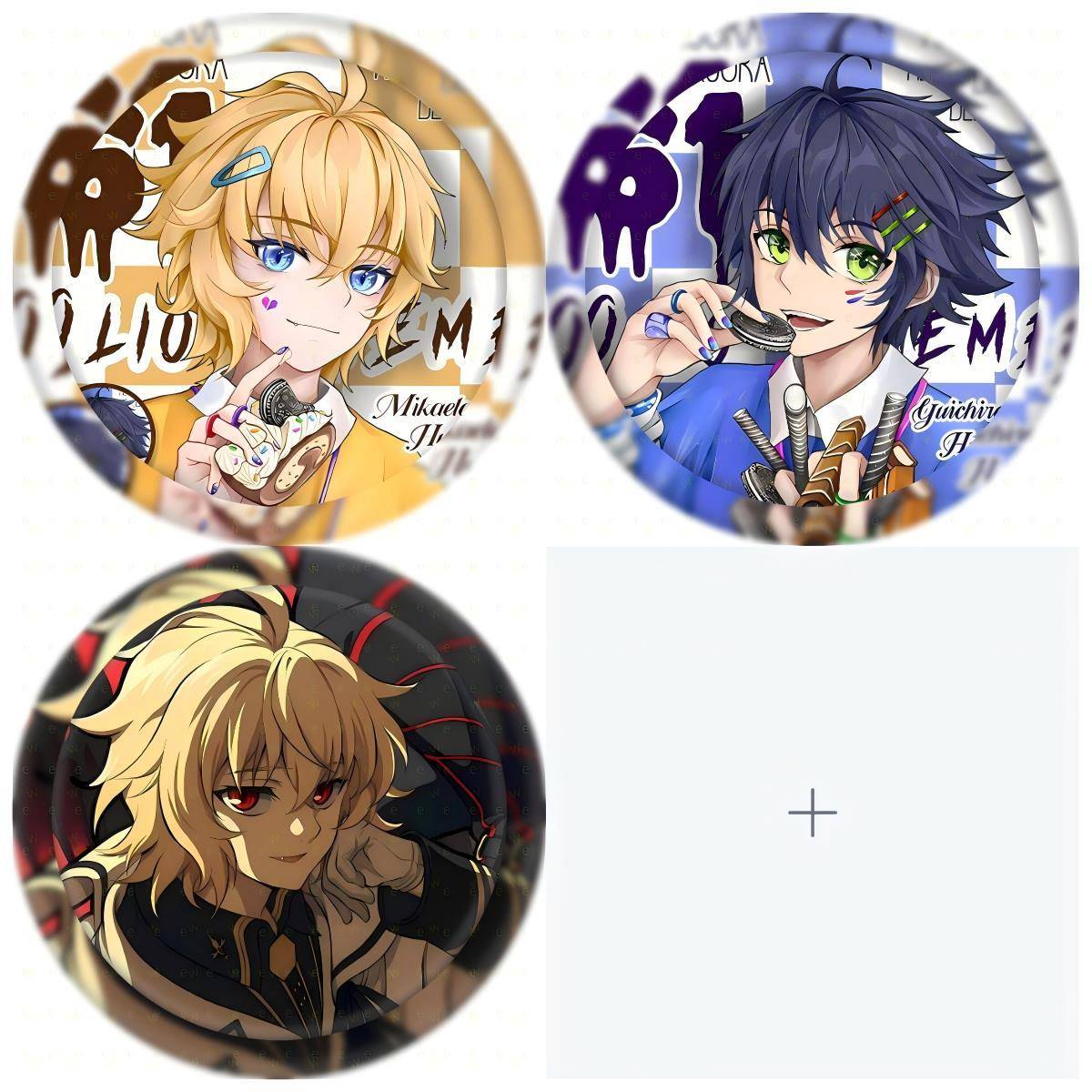 自制夜米迦尔优一郎徽章终结的炽天使动漫周边痛包礼物吧唧谷子