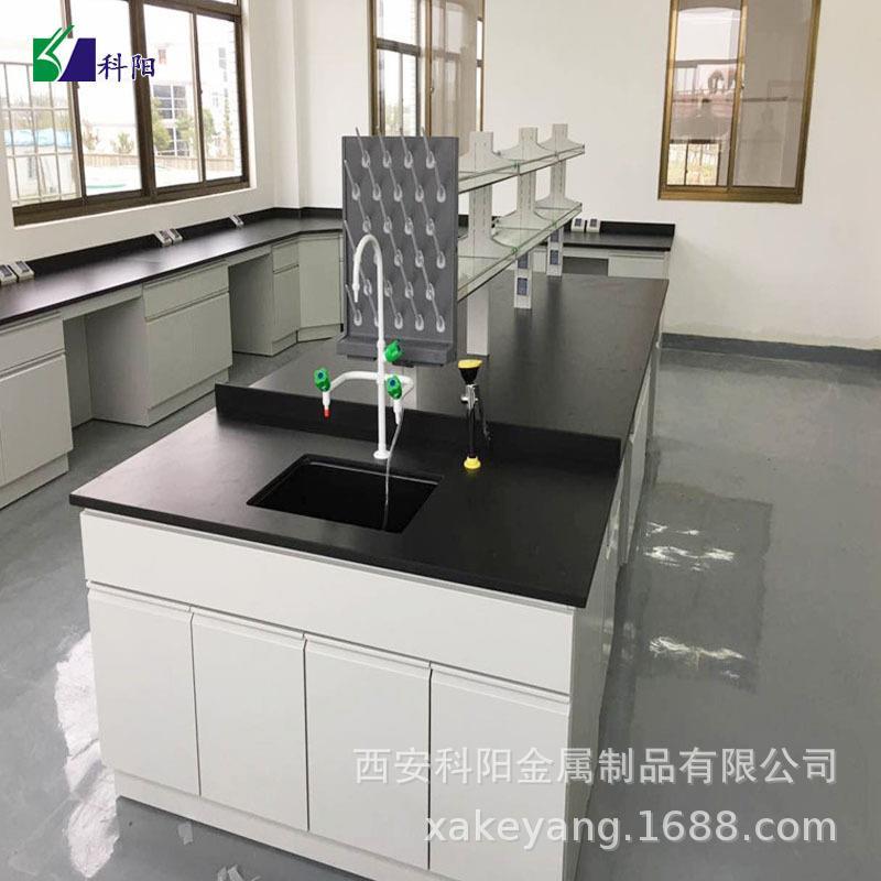 实验验WTG台理化板实央室工作台钢木边中台台化验室操作台水槽通