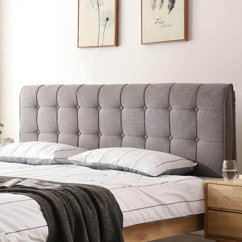 芝兰 酒店布艺床头靠背垫榻榻米软包双人实木床海绵大靠背床头板